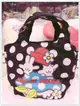 ♥小花花日本精品♥ Hello Kitty 日本帶回 米奇手提袋 手提包 空氣包 輕量包黑色點點拿花42101307