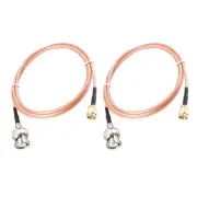 RG316 Coaxial Cables SMA Male to BNC Male - 3Feet / 2Pcs