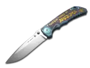 Spartan Blades Harsey Folder SF5GRAF Graffitti Titanium MagnaCut Pocket Knife