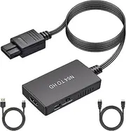 N64 to HDMI Converter Adapter, Amtake 1080P 720P HDMI Link Cable for N64 /SNES/NGC/SFC Support PAL, NTSC (with HDMI Cable)