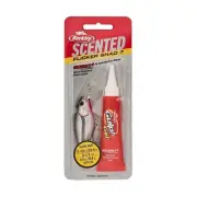 Berkley Scented Flicker Shad Fishing Lure, Black Silver, 5/16 oz, 2.75in | 7 cm,