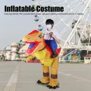 Riding A Velociraptor Inflatable Costumes Halloween Costumes Cosplay Mascots Hol