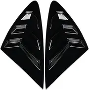 Compatible For Mercedes Benz GLC Class X253 Coupe GLC200 260 300 2016-2022 Car Accessories Rear Window Triangle Shutters Louver Trim Cover(Gloss Black)