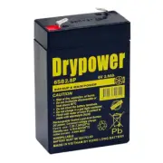 Drypower 6V 2.8Ah Sealed Lead Acid VRLA AGM Battery Backup & Main Power 6SB2.8P