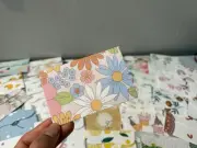 50 Count Assorted Floral Gift Card Envelopes, Mini Envelopes 2 5/8x 3 5/8 Inches