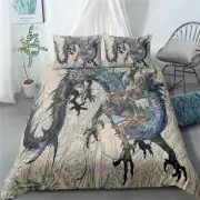 Dragon Single/Double/Queen/King Bed Doona/Quilt/Duvet Cover Set Linen Pillowcase