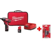 Milwaukee Electric Screwdriver 12V Cordless Hex Forward/Reverse Switch+BeltClip