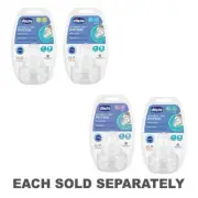 Chicco Perfect5 Anti Colic SIlicon Teat 2 Piece Symmetrical Flattened Shape