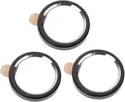 COHEALI 3pcs Black Metal Phone Lens Protector Ring Case for Durable Camera Lens Guard Circle Easy Application No Deformation High End Metal Texture Firm Fit