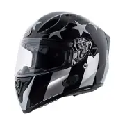 Full Face Motorcycle Helmet Torc T15B Bluetooth Gloss Black Captain Shadow Small
