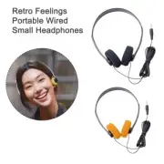 Headphone Music Mp3 Walkman Retro Feelings Portable Wired Small Headphones`
