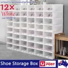 Shoe Display Case Box Storage Rack Drawer Dustproof Stackable Waterproof Large