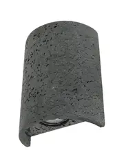 Traviato 2 Light Up/Down Wall Sconce in Lava Stone