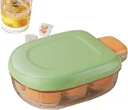 Ice Trays for Freezer | Beverage Ice Maker - 6-Grid Easy Release Pressed Tray Container Box for Whisky and Beverage Kitchen Freezer Fridge Bar