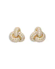 kate spade new york Cubic Zirconia Pave Love Knot Stud Earrings