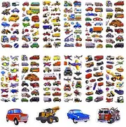 12Sheets Car Transport Digger Stickers,Car Trucks Airplane Theme Kids Stickers Teacher Reward StickersDIY Decor Decal,3D Puffy Stickersfor Kids DIY Scrapbook Craft Activities Party Bag Fillers