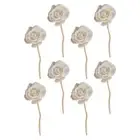 8 Pcs Flower Diffuser Refill Office Scent Sticks Rattan Fragrance