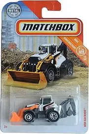 [Matchbox] Backhoe, Construction 14/20 [White/Yellow]