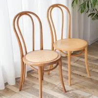 在飛比找樂天市場購物網優惠-全實木餐椅家用簡約復古thonet索奈特靠背凳子北歐設計師桑