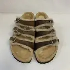 Birkenstock New w/ Box Florida Fresh Shearling Brown Oiled Narrow - Select Size