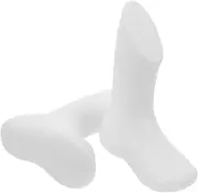 COOLHIYA 1 Pair Foot Mold Foot Mannequin Plastic Foot Mannequin Plastic Children Foot Mannequin Foot Mannequin for Display Shoe Feet Mannequin White Pe