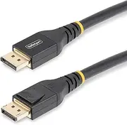 StarTech.com 15 m Active DisplayPort Cable 1.4 VESA Certified, 8K DisplayPort Cable with HBR3, HDR10, MST, DSC 1.2, HDCP 2.2, 8K 60Hz, 4K 120Hz - Monitor Cable Displayport (DP14A-15M-DP-CABLE)