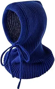 [BIKMAN] Unisex Balaclava Winter Wind-Resistant Hat Warm Face Cover Cap Neck Warmer Scarf Helmet Hood, Blue, One Size