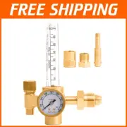 Lifetime Guaranteed Brass Argon Regulator with Adjustable 0-70CFH Flow Meter