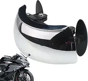 Motorcycle Mirrors, 180 Degree Wide Angle, 20 x 8 x 8 inches, Adorable Adjustable Blind Mirror Windscreen Mount, Unbound Fit for Street Bike Scooter Motorbike