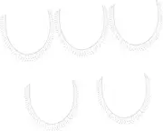 SHINEOFI 5pcs Rhinestone Tassel Chain Daisy Clamps Travel Trailer Basket Ties Pink Decor Solar Rechargeable Large Hand Fan Fake Plant Gothic Nail Sticker Filler Perfume Bottle Rhinestones