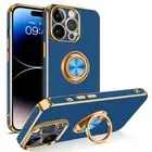 For iPhone 14 13 12 11 Pro Max Mini Case Heavy Duty Shockproof Ring Stand Cover