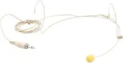 TEMPNAP Open Ear Headset with Mic Detachable Cable Omnidirectional Over Ear Microphone Beige Earset for Singing Speaking and Comfortable Stable Connection
