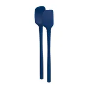 2pc Tovolo Flex-Core All Silicone Nylon Mini Spatula/Spoonula Deep Indigo