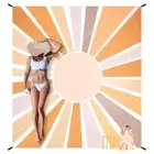 Beach Blanket Waterproof Sandproof, 10'X 9' Extra Large Oversized Beach Mat f...
