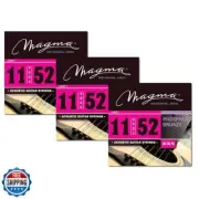 Magma - Acoustic Guitar Strings - 3 Sets of 11-52 Gauge Light + Phosphor Bron