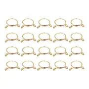 Fuel Line Hose Clips, 20pcs 36mm 65Mn Steel Tubing Spring Clamps