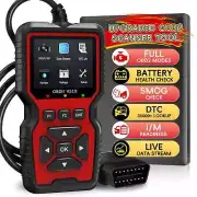 OBD2 Scanner Diagnostic Tool, Enhanced Auto Check Engine Code Reader with Reset