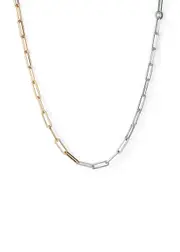 Jenny Bird Andi Silver and Gold-dipped Chain Necklace - One Size One Size