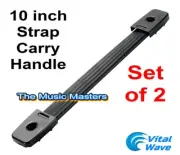 (2) Surface Mount Strap Carry Handles DJ Rack Case Speaker Cabinet Box Handle