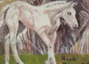 ACEO/2.5X3.5 LTD Print "Morning Stroll" Horse print by artist #42