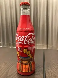 在飛比找Yahoo!奇摩拍賣優惠-可口可樂台灣50週年紀念瓶 可樂玻璃瓶 Coca-Cola 