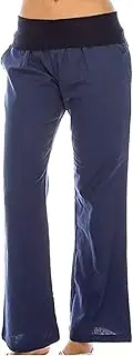 [Generic] Womens Casual Linen Pants Summer Elastic High Waist Yoga Pants Baggy Lightweight Comfy Lounge Long Trousers 2025