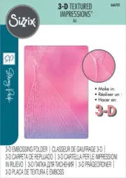 Sizzix3D Textured Impressions Emboss Folder-FrenchTwist,Cosmopolitan(Pack of 1)