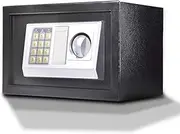 Traderight Cabinet Security Safe Box, Hotel Safe Box, Digital Safe Electronic Security Box Home Office Money Safe Box with Digital Keypad Cash Lock Deposit Password with 2 Emergency Keys(8.5L, Black)