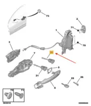 PEUGEOT 508 Front Left Door Lock 9170NZ New Genuine