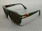 PERSOL PO3310S 119057 Matte Green Brown Polarized 57 mm Sunglasses