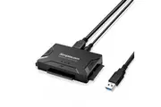 SIMPLECOM SA492 USB 3.0 to 2.5', 3.5', 5.25' SATA IDE Adapter with Power Supply