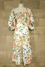 alice mccall ‘rolling meadows/bluebell’ ramie dress…size 10…nwts…rrp $425..