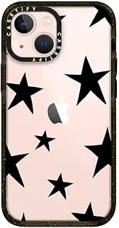 CASETiFY Impact Case for iPhone 13 Mini - Stars Black - Clear Black
