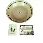 RARE Longaberger Pottery Grandma Bonnie's Pie Plate Made in Roseville Ohio NIB
